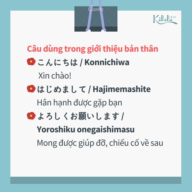 học tiếng Nhật giới thiệu bản thân